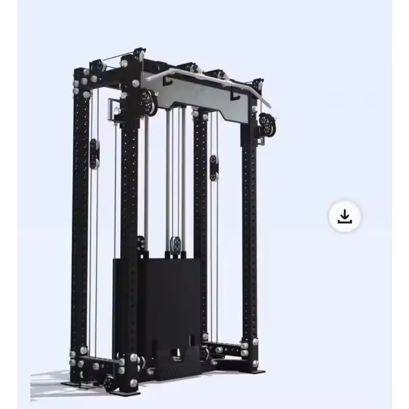 

Rack Smith Machine Multi Functional Trainer Cable Crossover Function Station Multi Gym All in 1 Power Rack Cable Pulley System