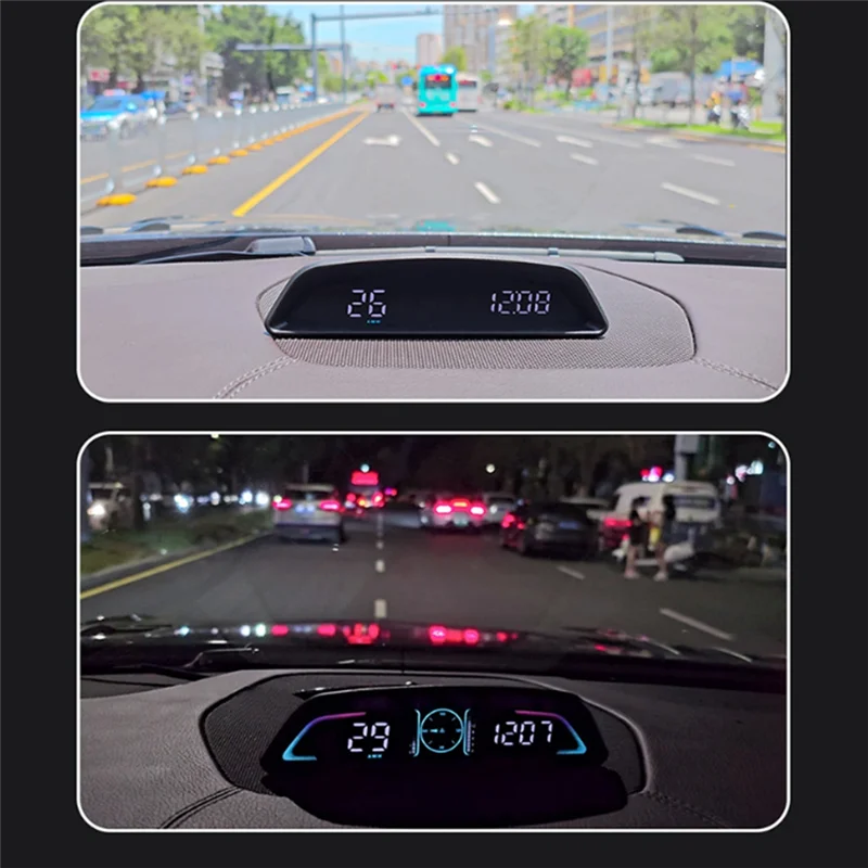 

WO-Car HD проекционный дисплей OBD2 GPS Smart HUD автоматический цифровой спидометр об/мин напряжение охранная сигнализация дисплей