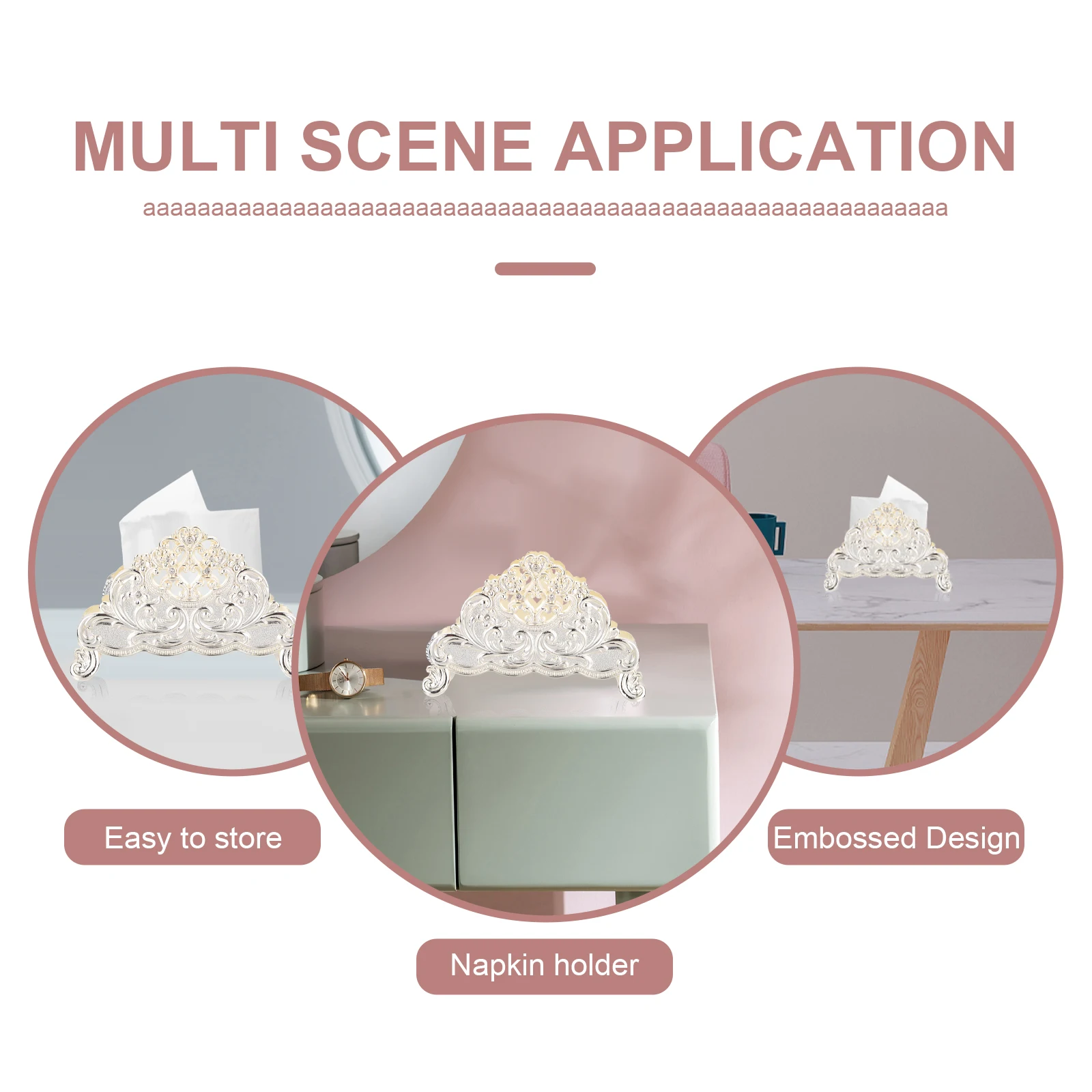 

Zinc Alloy Napkin Storage Rack Nordic Style Paper Holder Safe Tabletop Home Restaurant Decor Nordic Style Paper Holder