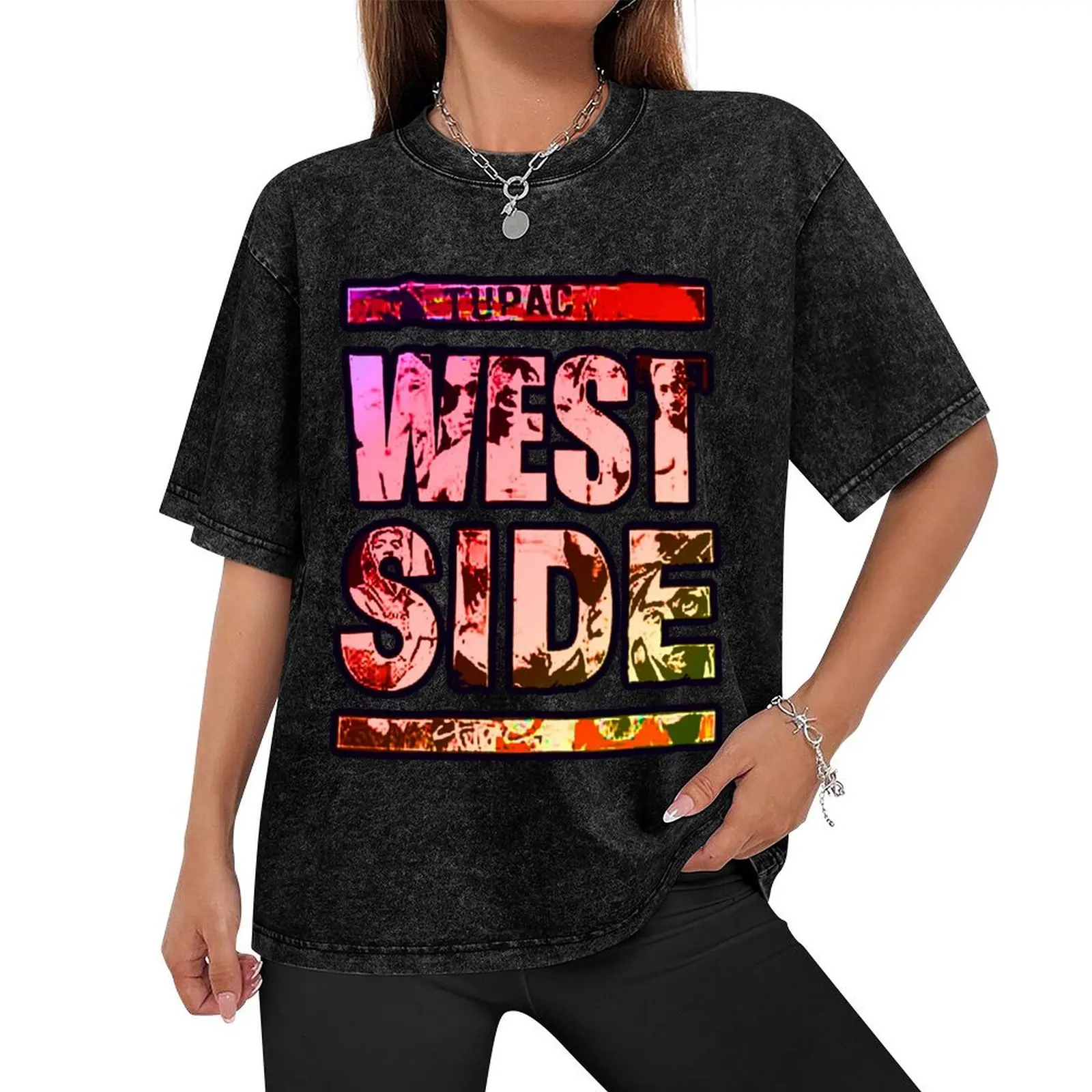 Westside T-Shirt quick drying baggy shirts plain black t shirts men