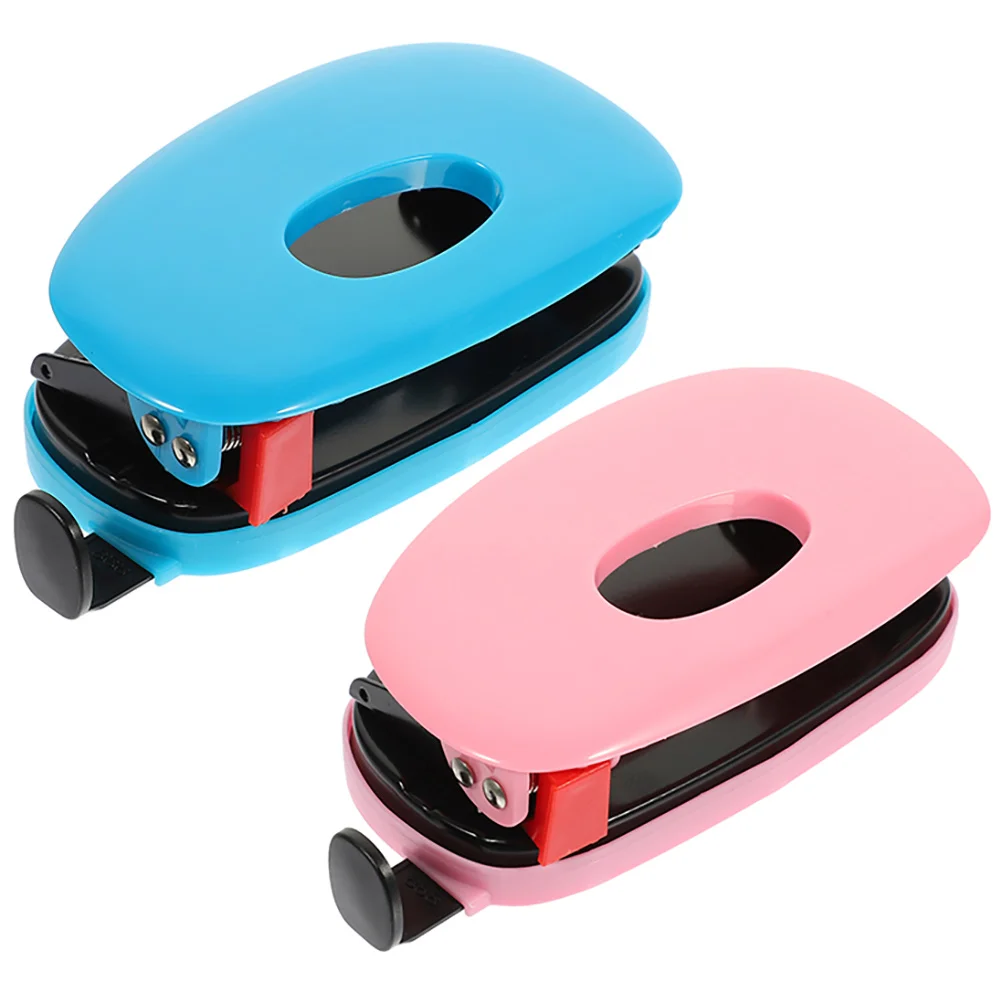 

2pcs Hole Puncher 9005 A4 Paper Office Supplies Adjustable Punch Tool Binder Loose Leaf Portable Scrapbooking Art