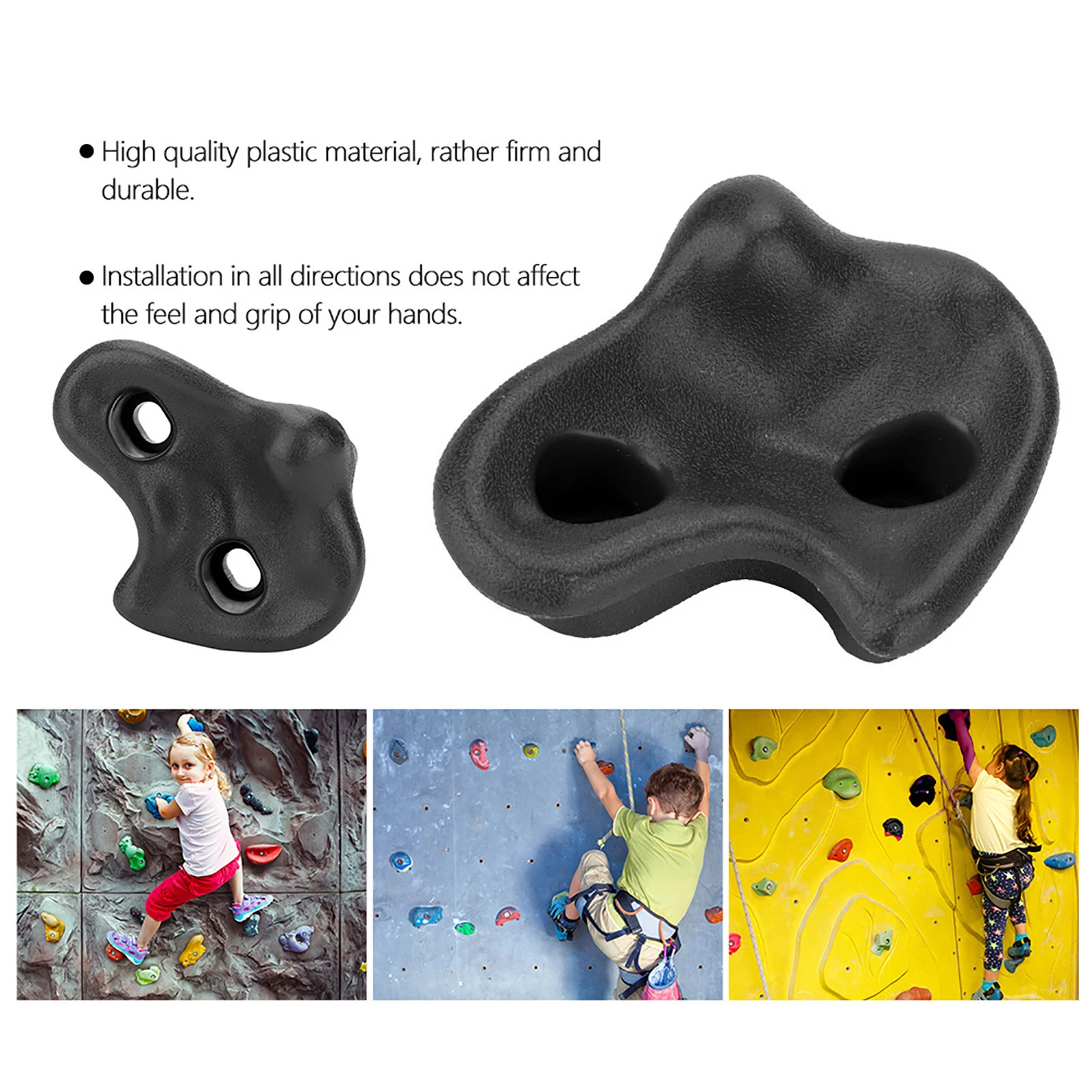 Plastic Textured Rock Climbing Stone Rocks Wall Stones Kids Assorted Kit Bolt Rock Climbing Stone Plastic Climbing Stone