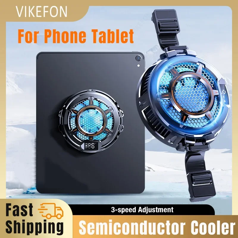 3 سرعات قابل للتعديل اللوحي المبرد الهاتف برودة أشباه الموصلات مروحة التبريد المبرد للكمبيوتر اللوحي الهاتف الذكي PUBG لعبة اللوحي