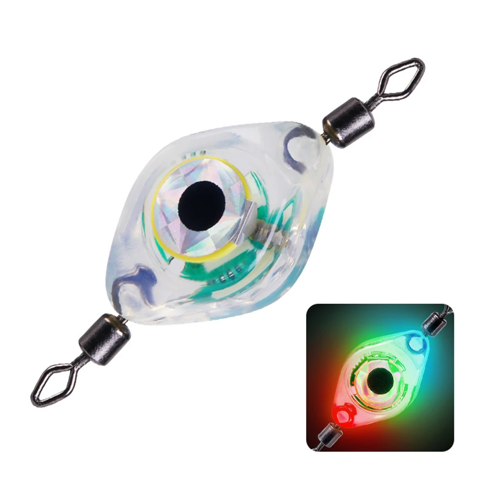 Luz LED para señuelo de pesca, lámpara para atraer peces, resistente al agua, antipresión, 1 piezas