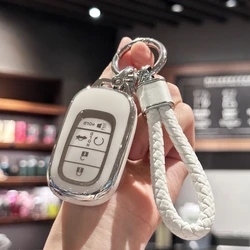 Car Smart Key Case Cover Keychain Key Honda for Honda 2022 2023 2024 Accord Civic HR-V CR-V Pilot Sport SI EX EX-L Touring