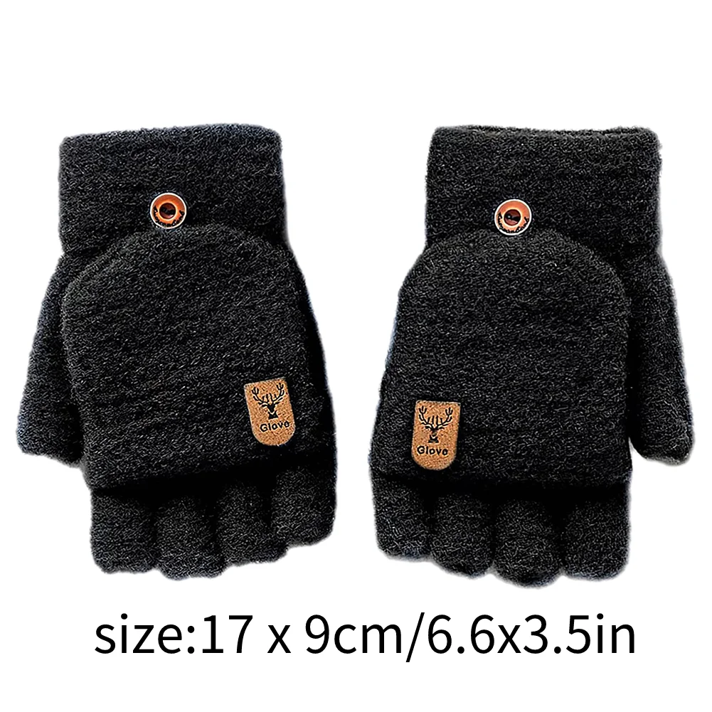 Guanti guanti termici Flip Soft Fluffy Touch Screen guanti da lavoro caldi invernali per uomo donna donna ragazzi ragazze bambini artrite