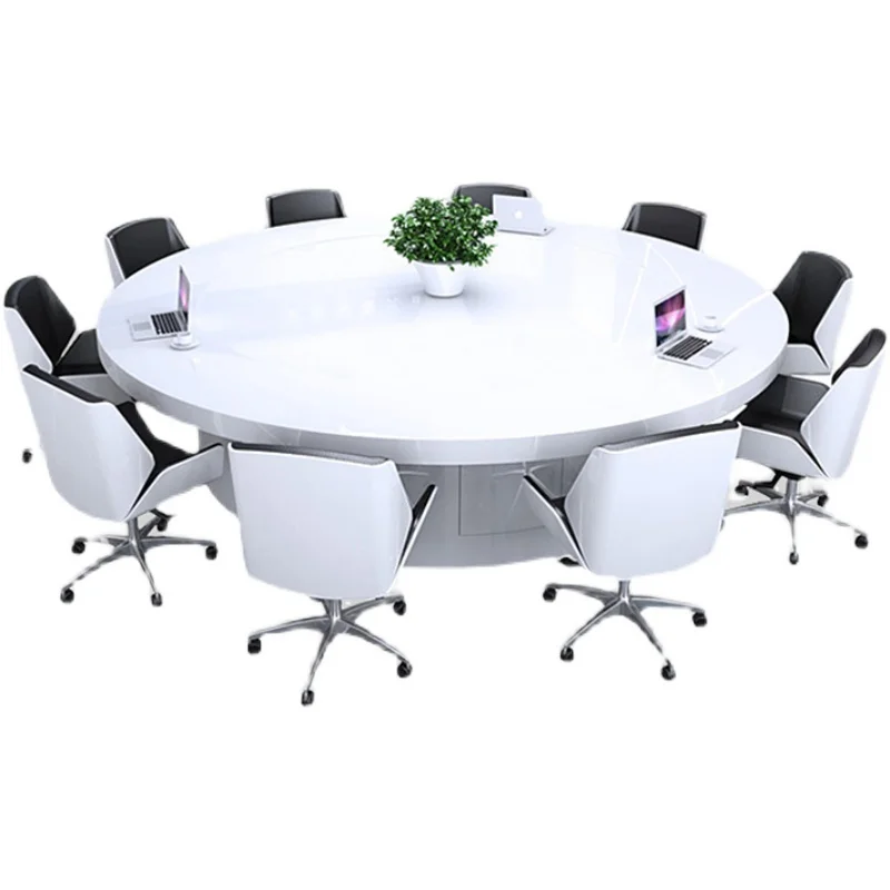 

Simple modern paint round conference table console training table large and small conference negotiation