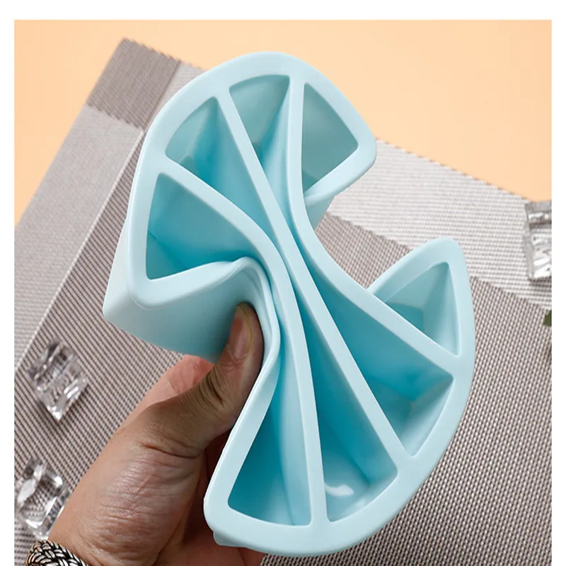 

Easy release ice cube mold food grade silicone ice cube square tray mold DIY ice maker ice cube tray