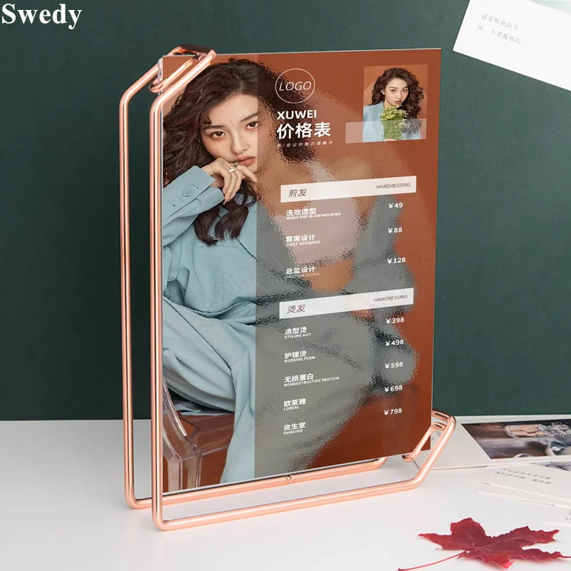 

2 штуки, 8 дюймов, 160x220 мм, металлическая подставка для фото, картин, меню, акриловых табличек, для домашнего декора, подарков, свадеб, настольная