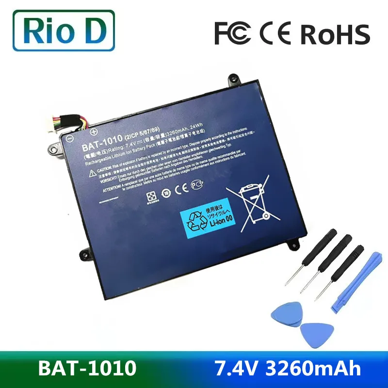 

BAT-1010 7.4V 3260mAh Laptop Battery for Acer Iconia Tablet A500 A501 A500-10S32u A500-10S16u BAT1010 BAT 1010 Tablet