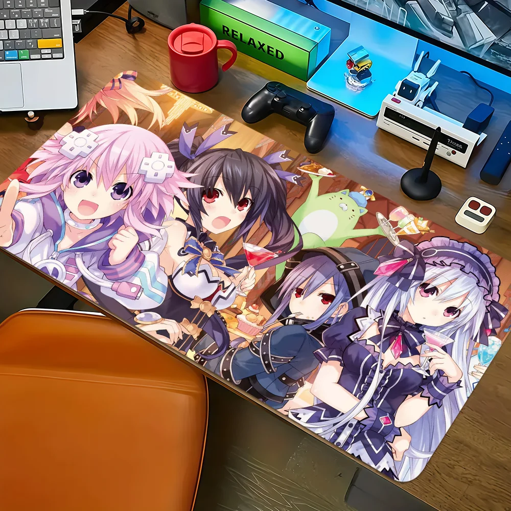 Hyperdimension Neptunia Anime Girls Large Mousepad Mice Mat Desk Mat Keyboard Gaming PC Laptop Table Decor