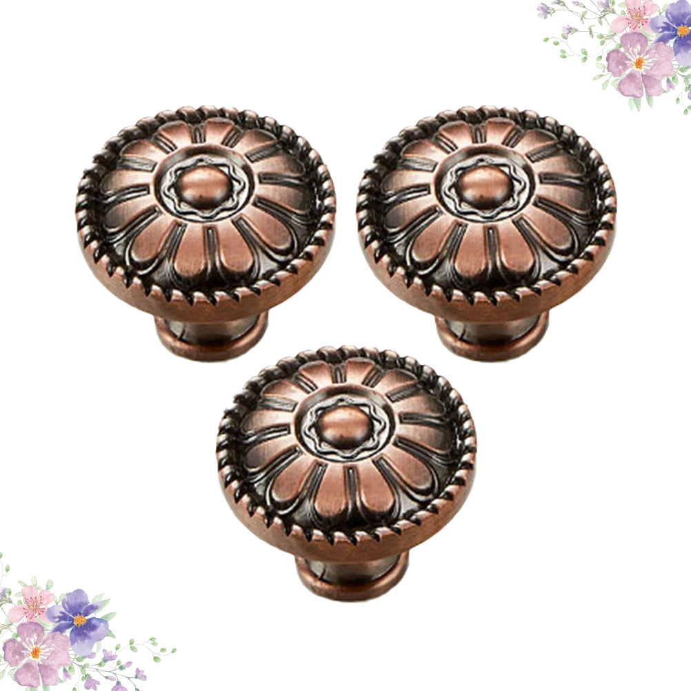 

3pcs Mushroom Style Wooden Cabinet Pulls Drawer Knobs niture Handles Round Cupboard Pulls Home Hotel Use Natural Wood Stylish