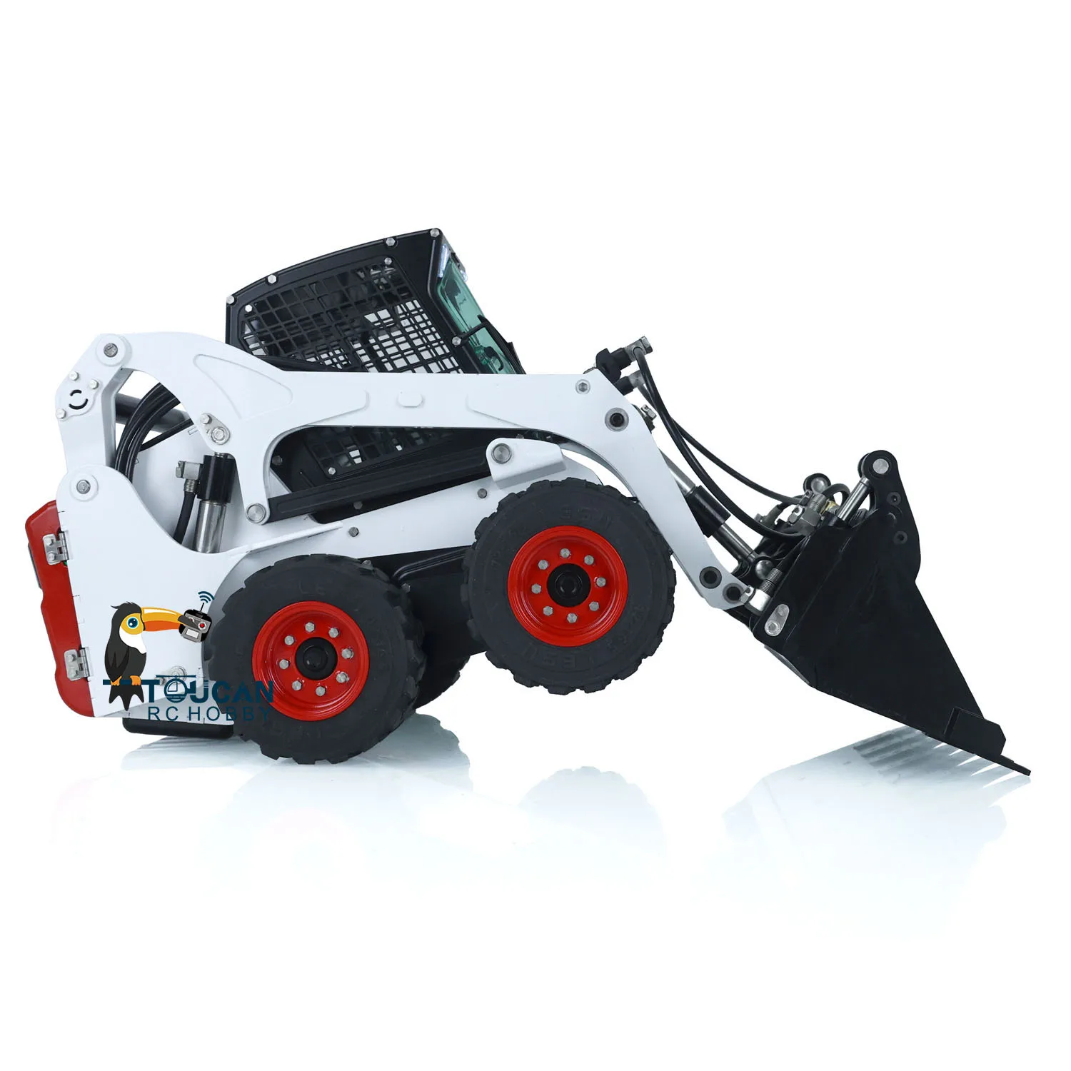 Metal 1/14 LESU Hydraulic RC Loader Aoue LT5H Skid-Steer Wheeled Painted Assembled Remote Control Trucks Cars Model Toys