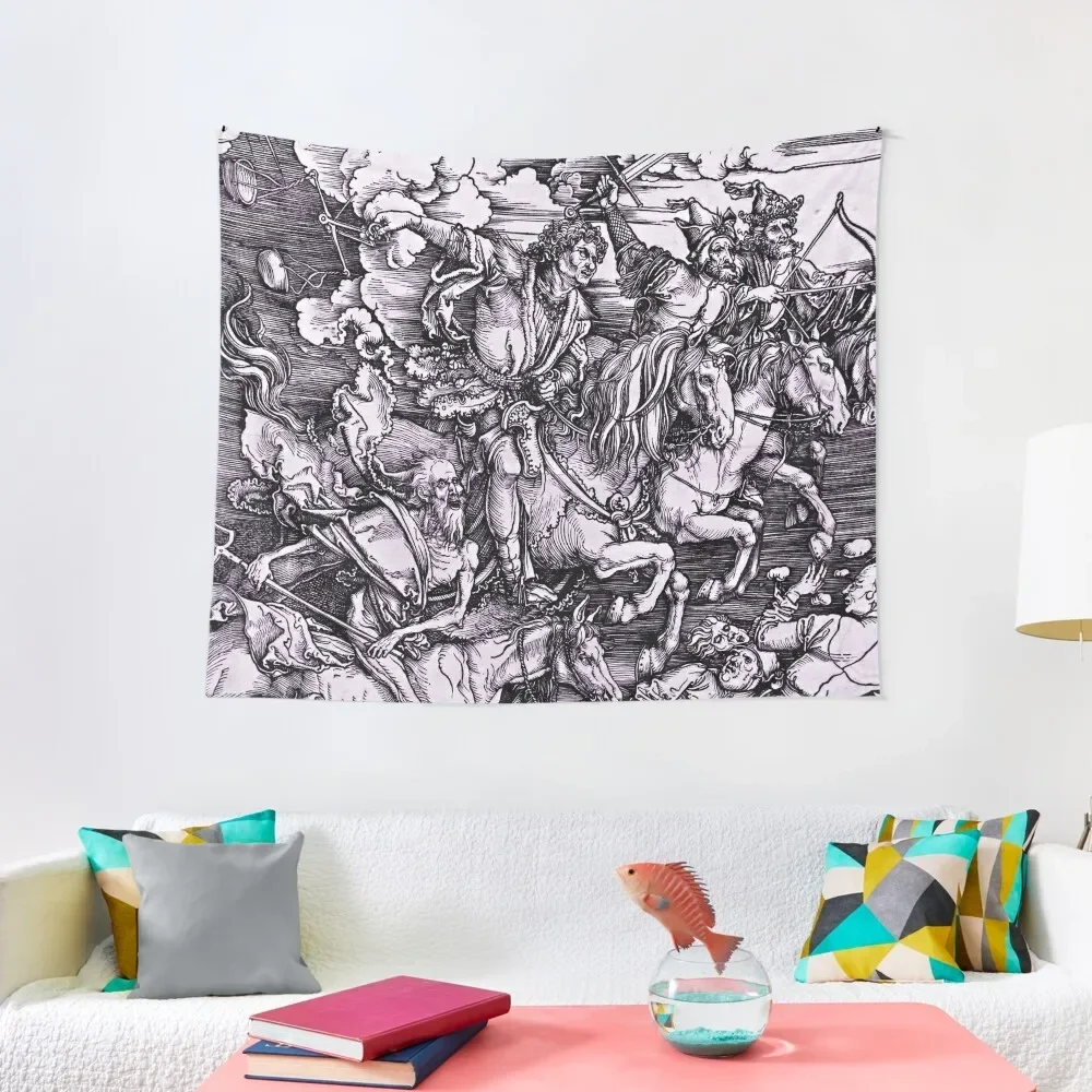 

Albrecht Dürer Four Horsemen of the Apocalypse Tapestry Room Decor Korean Style Room Decorations Wall Decorations Tapestry