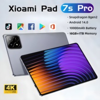 Global Original Pad 7 Pro 10.1inch 120Hz Full Screen Tablet Snapdragon 8 Gen2 24MP+48MP 16GB+1TB 10000mAh Battery 5G Android 14