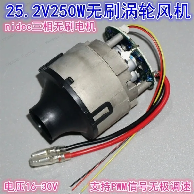 High power brushless vacuum cleaner fan 25.2V250W high speed turbine brushless motor fan