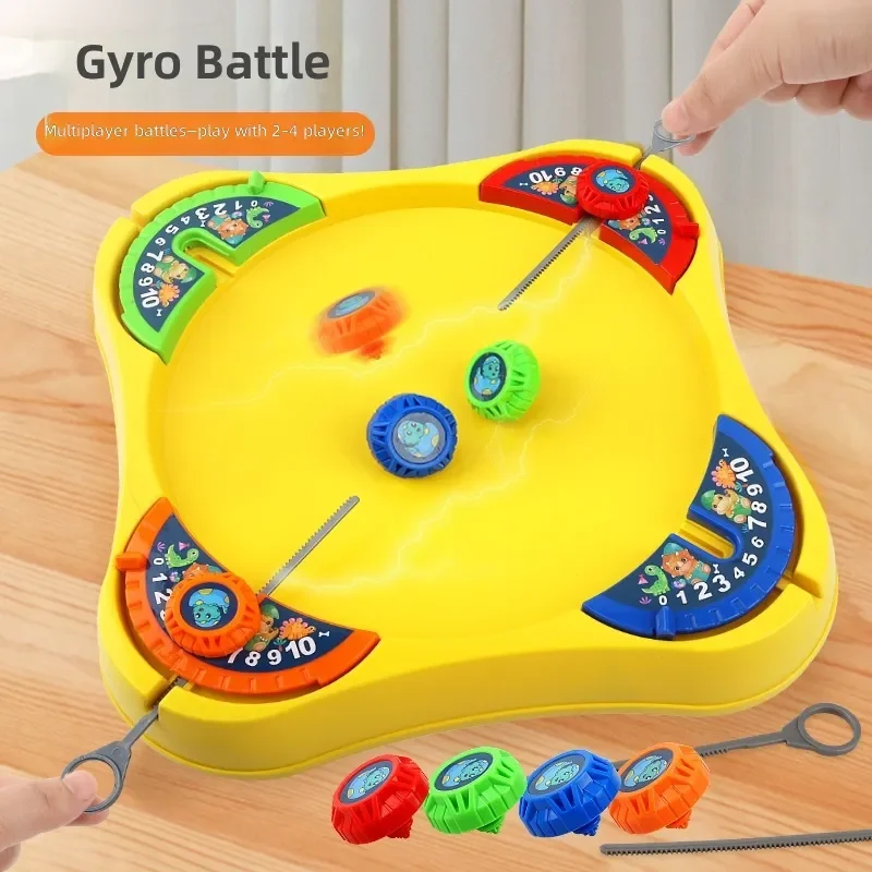 Battle Gyro Spinning Top Interactive Table Game for Kids Boys Girls Age 3 to 10 Years Old Fun Parent Child Activity Gift