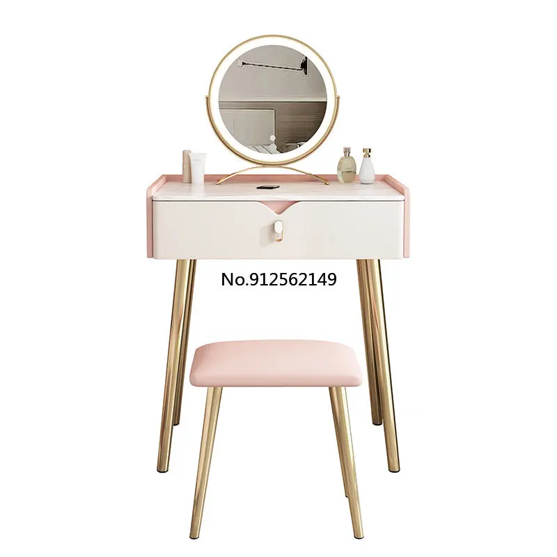 The 2022 modern simple new style Italian light luxury superior sense solid wood slate dressing table bedroom small makeup tables