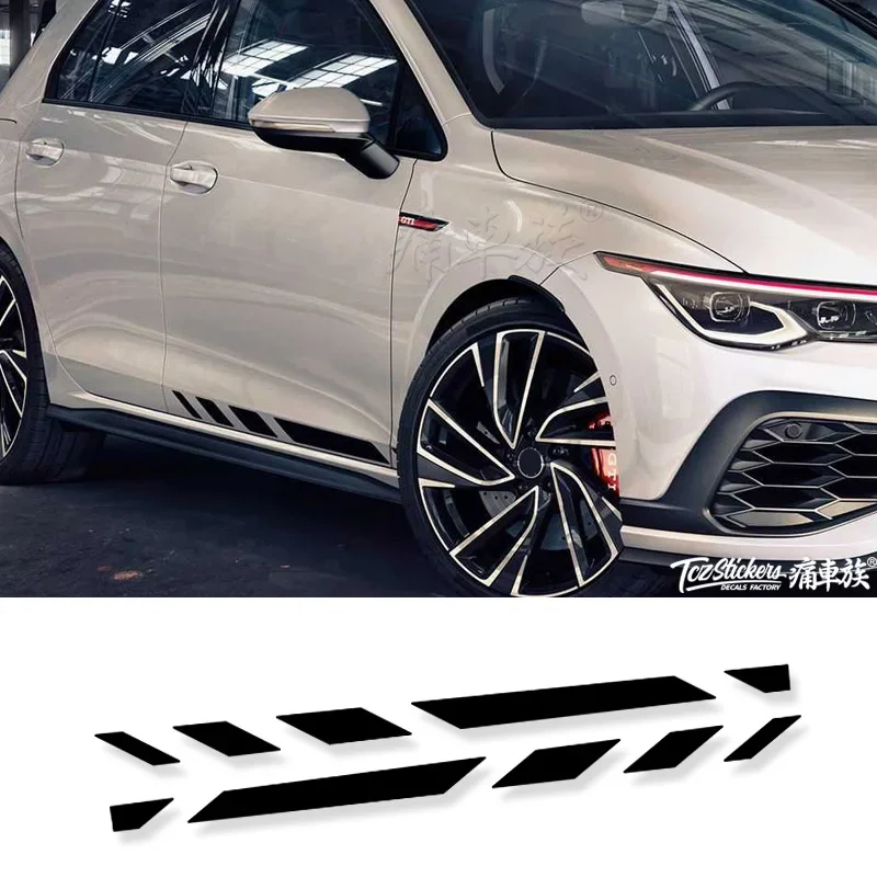 ملصق جسم شارات الفينيل للسيارة لسيارة Volkswagen Golf 8 GTI Pearance ملحقات فيلم ملصق أنيقة مخصصة