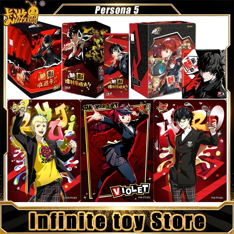 

KAYOU Persona 5 Card 1st Edition Phantom Royal Genuine Anime Trading Cards Mystery Box Set Toys Birthday Gifts for Boys Girls