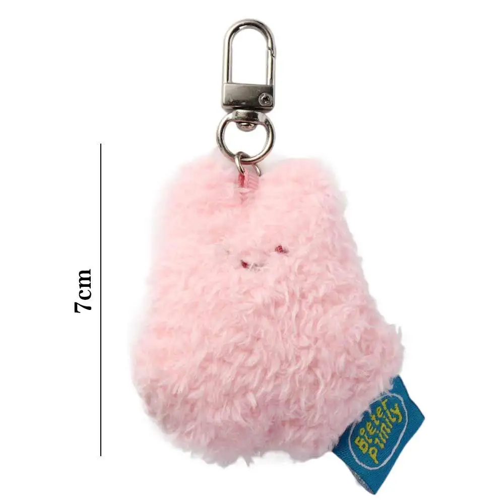 PP Cotton Butter Rabbit Cut Plush Keychain Plush Soft Cartoon Butter Cookie Plush Keyring Cartoon Funny