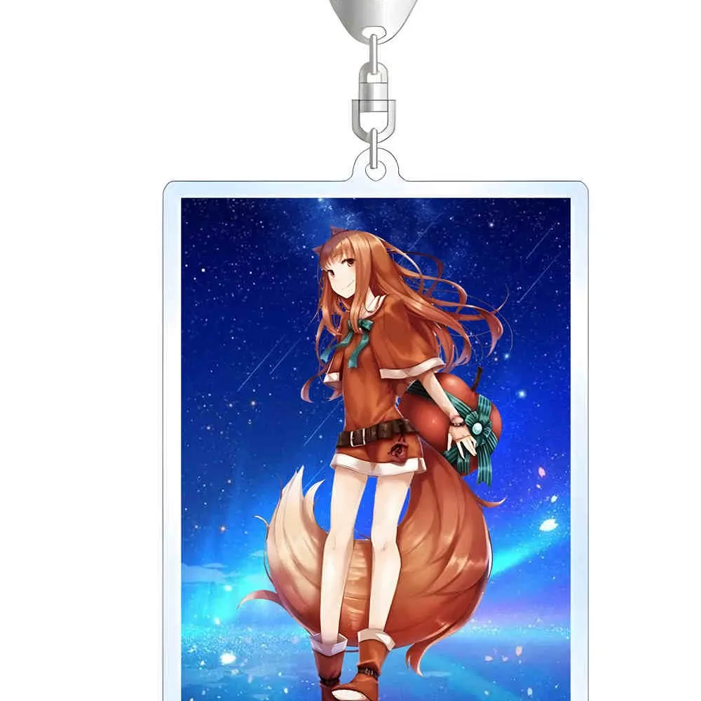 

Spice and Wolf Acrylic Stand Figure Doll Anime Keychain Keyring Pendant for Gift