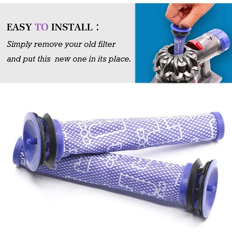 فلاتر مسبقة لـ Dyson ، DC58 ، DC59 ، V6 ، V7 ، V8 ، 3 مجموعة فلاتر للدايسون ، بدائل مرشح دايسون ، الجزء 3