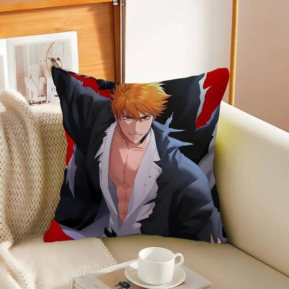 Kurosaki Ichigo وسادة هدية ديكور غرفة المكتب المنزلي وسادة غرفة نوم أريكة غطاء وسادة السيارة كيس وسادة
