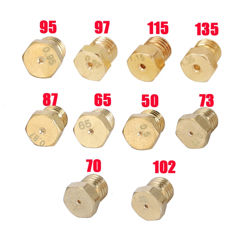 

M6*0.75 LPG Gas Water Heater Nozzle Jet 0.07mm Universal Hob Injectors Propane Gas Burners 87 50 73 65 70 95 97 115 135 102