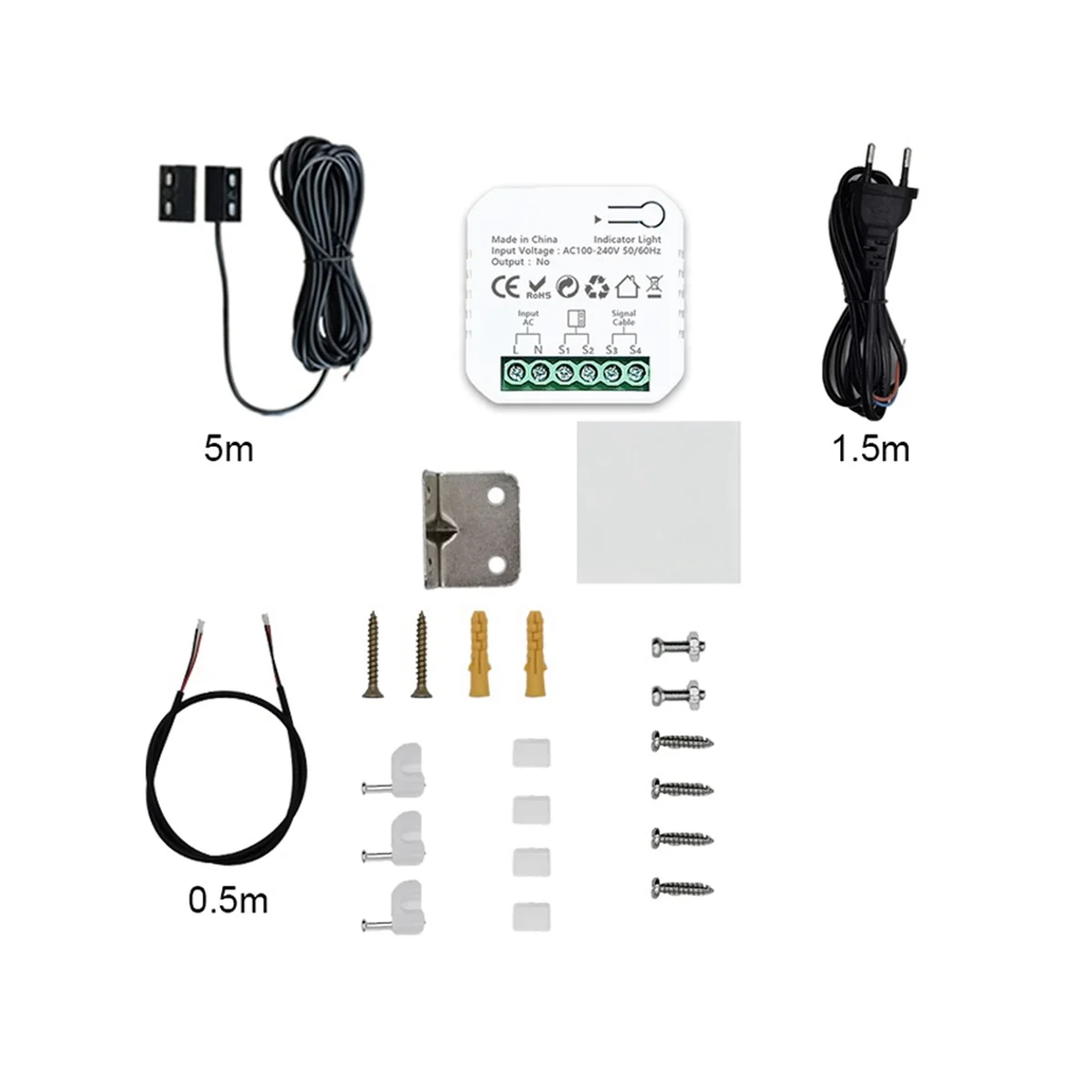 

Смарт-контроллер Tuya ZigBee для открывания Гаражных дверей, управление через приложение, работает с Alexa Google Home, европейская вилка