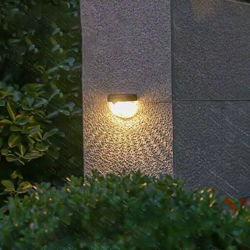 

Solar Tungsten Filament Lamp, Courtyard Wall Lamp, Semi-circular Fence, Outdoor Garden Landscape Decoration, Night Light