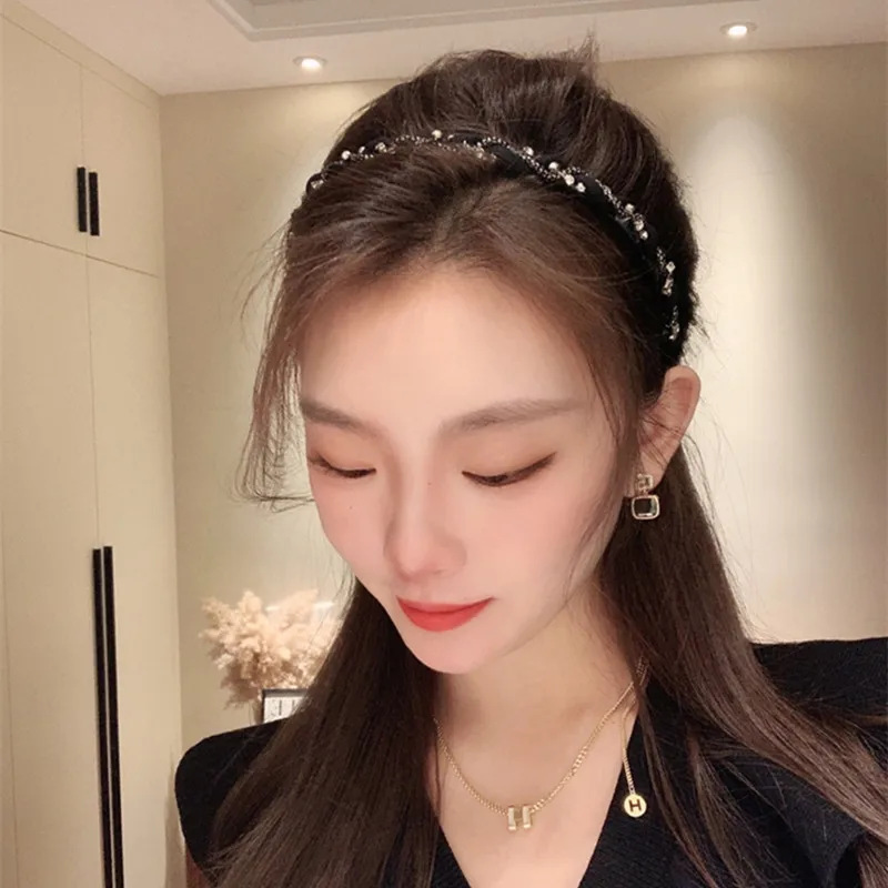 2 Pieces/Set New Retro French Face-washing Headband Thin Hair Hoop Headbands For Women Girls Hair Accessories Hair Band