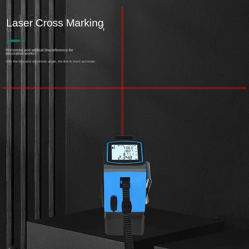 4-In-1 Laser Tape Measure Steel Tape Measure Customized Luban Measure High Precision Infrared Laser Rangefinder