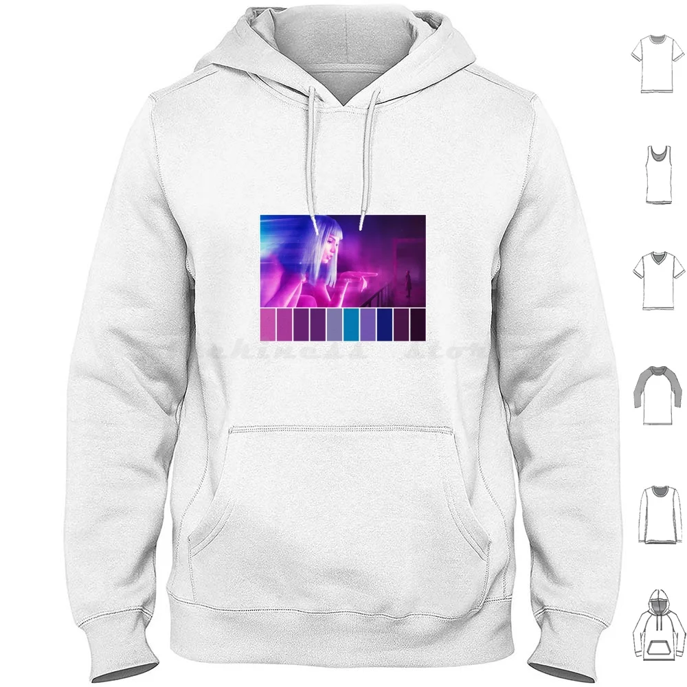 2049 Color Pallet Hoodie Cotton Long Sleeve 2049 2049 Blade Runner