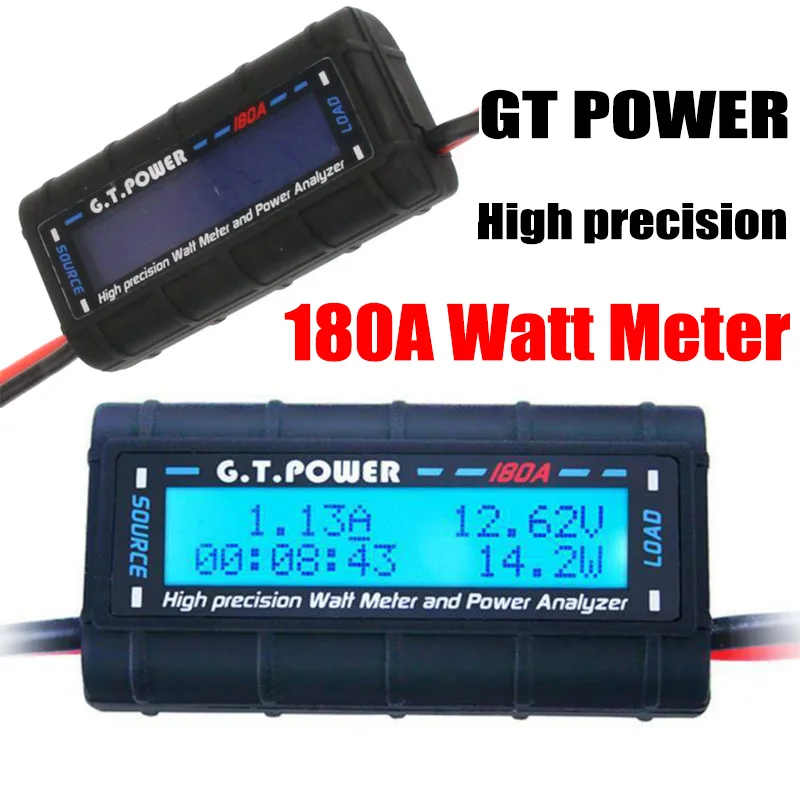 

Измеритель мощности GT Power 180A, высокоточный тестер напряжения тока для радиоуправляемого автомобиля, лодки, самолета