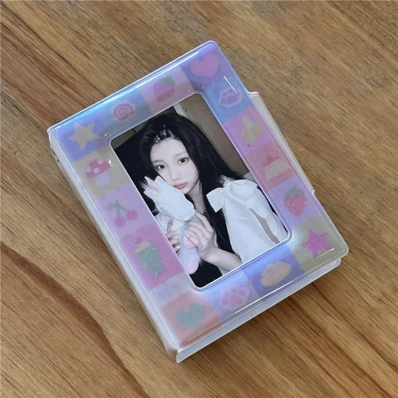 Ins Style Little Angel PVC Mini Photo Album for 3 Inch Kpop Photocards Photo Album Cute Idol Card Collection Book Wholesales New