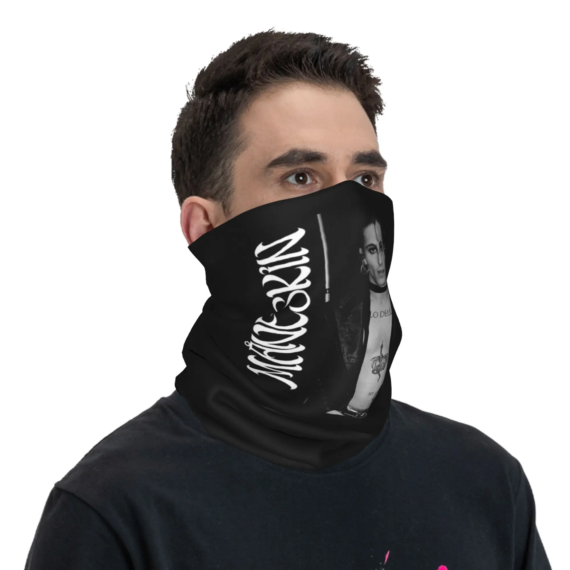 داميانو ديفيد مانيسكين باندانا غطاء الرقبة المطبوعة التفاف وشاح متعدد الاستخدام أغطية الرأس الرياضة في الهواء الطلق للجنسين الكبار الشتاء