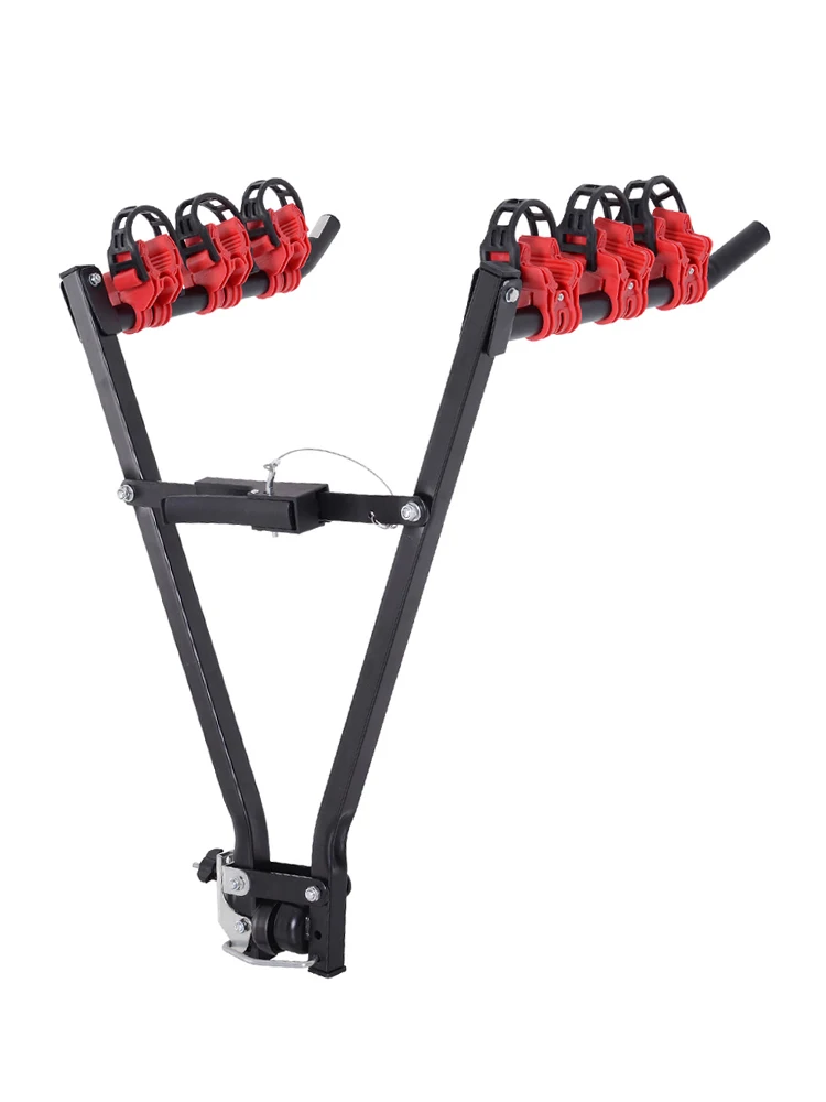 AliExpress NONE 3 Bikes V-Rack Trunk Mount Carrier Steel Bicycle Car Holder Stand for SUV Rear