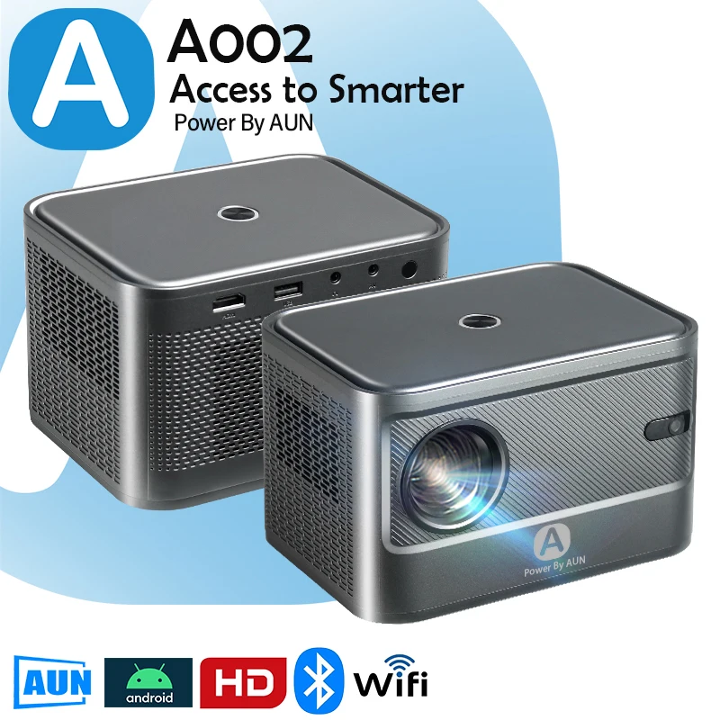 A002 tragbarer Mini-Projektor Android TV WiFi Smart Heimkino Kino Video projektor Beamer