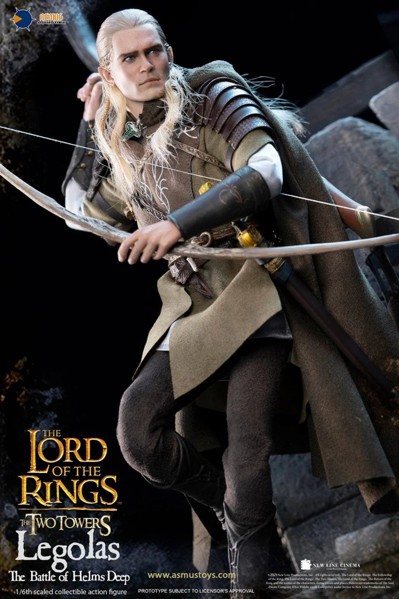 Asmus Toys LOTR029 1/6 Male Soldier Action Figure Elf Prince LEGOLAS Collectable Full Set Toy Bow and Arrow Model Accessories