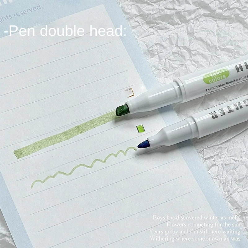 

5 цветов/коробка, набор пастельных хайлайтеров, двуглавая флуоресцентная ручка для рисования, студенческие канцелярские принадлежности, красочные цветные маркеры, ручки