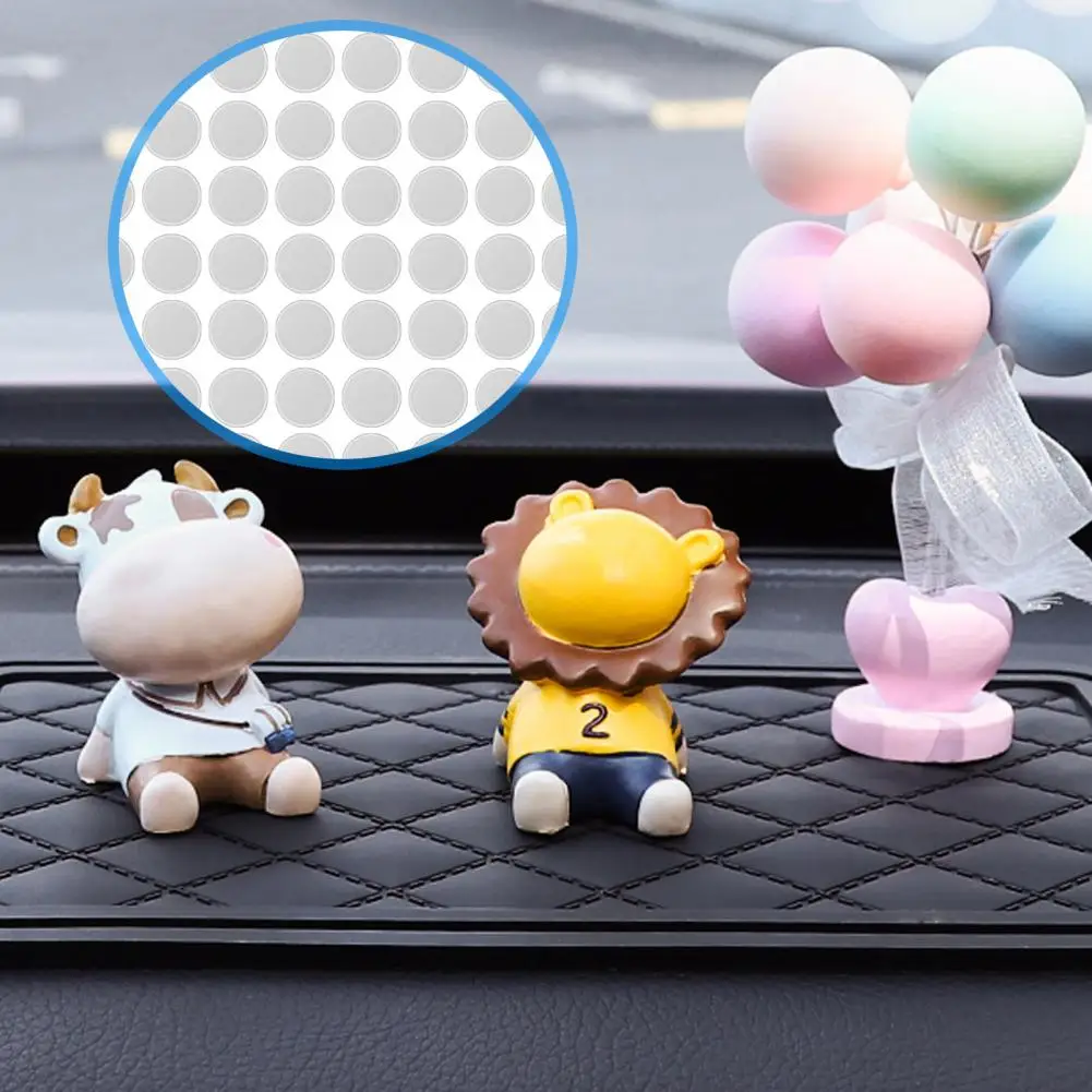 Fita dupla face pontos pegajosos, transparente, removível, claro, sem rastreamento, DIY, 100pcs