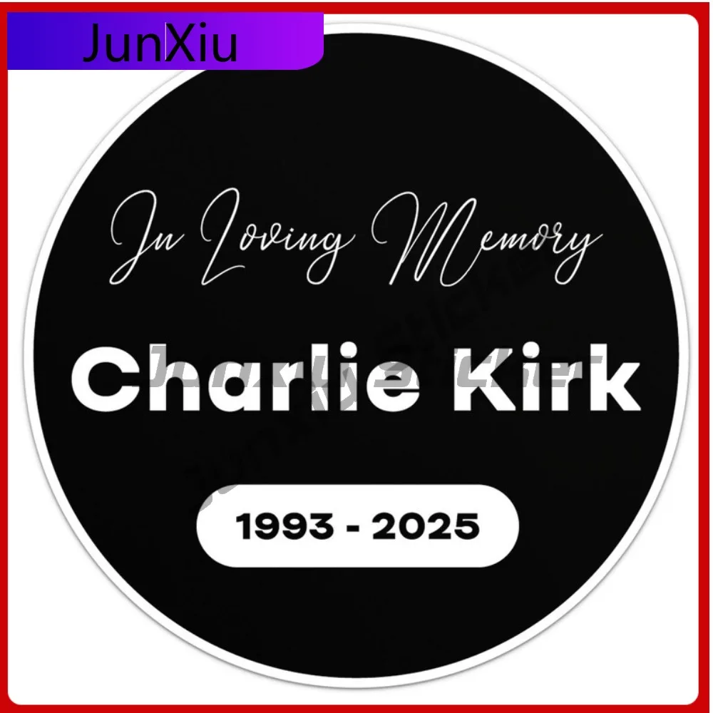 

In Loving Memory Charlie Kirk Sticker Vinyl Car Sticker Bumper Bicycle Skateboard Suitcase Decal Decorative Outdoor Bumper Decor