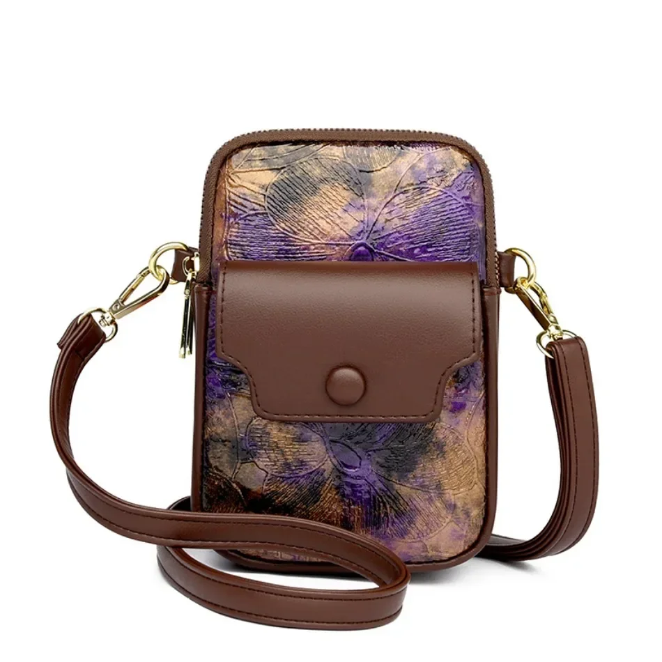 Bolso de lujo para mujer, bolso pequeño informal de diseñador para teléfono, bolsos de hombro tipo bandolera de cuero de alta calidad para mujer, bolso principal 2024