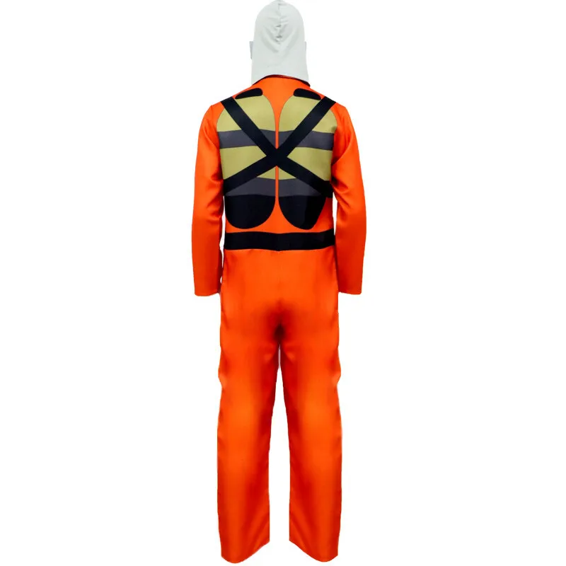 Fulujiacos コスプレ衣装男の防護服ファンタジアマスクジャンプスーツ