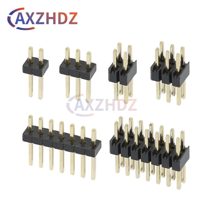 

20PCS Pin Header PCB Connector SMD Single Double Row Male 1.27mm 2P 3P 4P 5P 6P 7P 8P 9P 10P 12P 15P 16P 20P 25P 30P 40P 50Pin