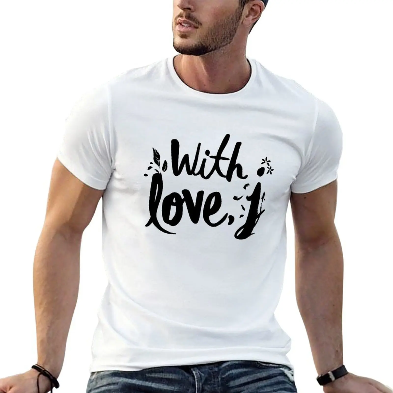 

with love j - jessica T-Shirt man graphic t shirt man t shirt summer man tshirt T-Shirt
