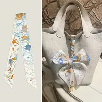 Summer Long Silk Scarf Decorative Ribbon Handbag Handle Wrap Packaging Gift Wrapping Ribbon Women's Fashion Accessories