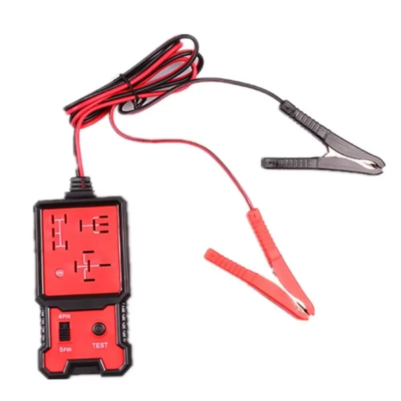 Automotive Relay & Battery Tester Stable Working Fault Analyzer Tool Fit For Car Motorcycle Storage Battery Maintenance Testing
