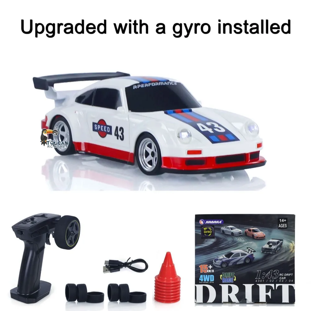 Vendita negli Stati Uniti Ad Alta Velocità 2.4G Mini RC Drift Car 1/43 Veicoli Da Corsa Giroscopio 4WD Ready to Go Mini Auto Giocattolo Radio Batteria Luci Modello